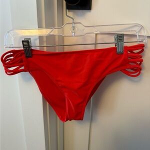 Medium Red Hollister Cheeky Bikini Bottoms